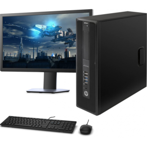 HP Z240, procesor Intel Xeon E3-1225 v5, 16 GB RAM, 256 GB SSD, Quadro P1000 4GB, Monitor FHD 24", periferice